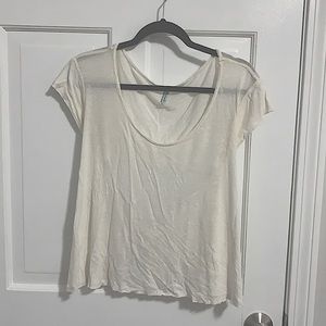 Free people open back tee